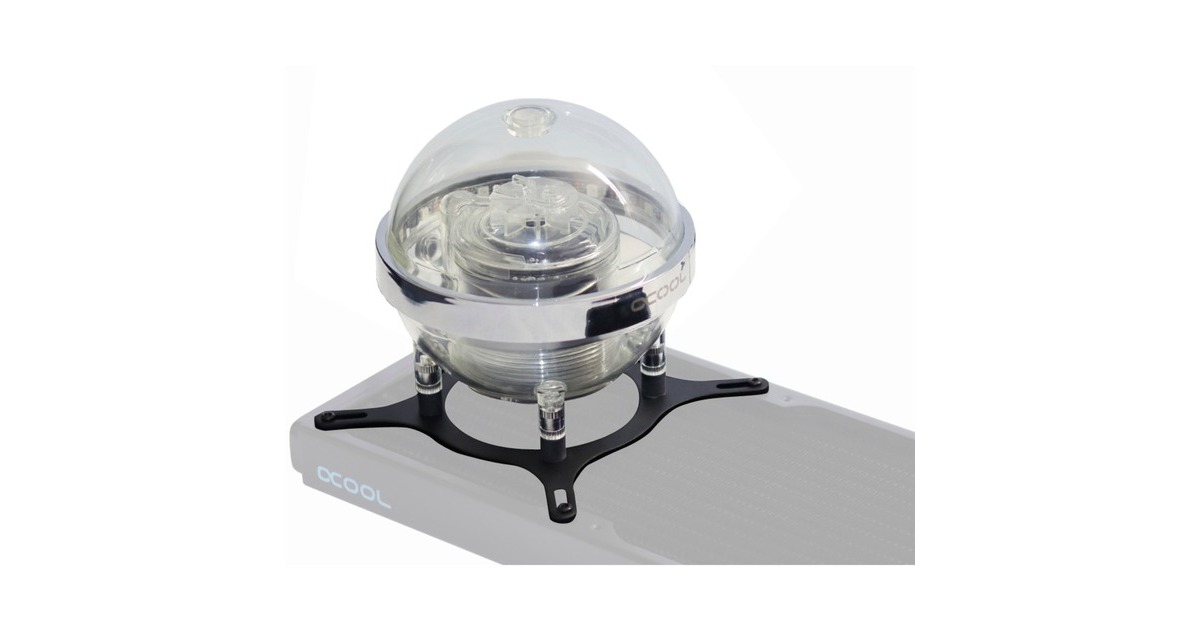 Alphacool Eisball Digital RGB - Acryl, Ausgleichsbehälter(transparent, D5/VPP Ready, ohne Pumpe)