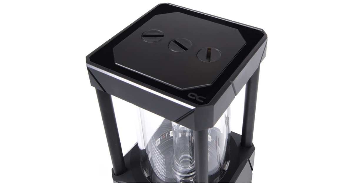 Alphacool Eisbecher Aurora D5 Acetal/Glas - 150mm, Ausgleichsbehälter(transparent)