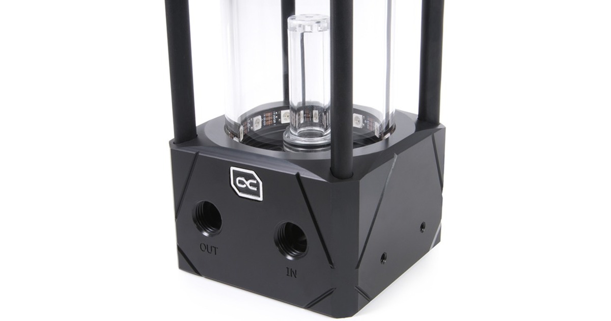 Alphacool Eisbecher Aurora D5 Acetal/Glas - 150mm, Ausgleichsbehälter(transparent)