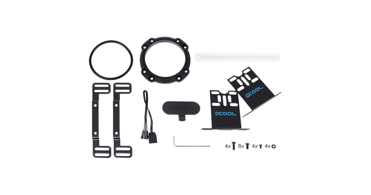 Alphacool Eisbecher Aurora D5 Acetal/Glas - 250mm, Ausgleichsbehälter(transparent)