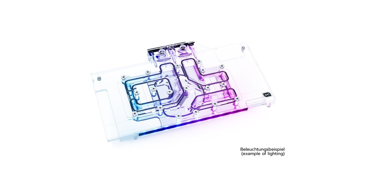 Alphacool Eisblock Aurora Acryl GPX-A RX 6700XT Gaming X, Wasserkühlung(transparent, inkl. Backplate)