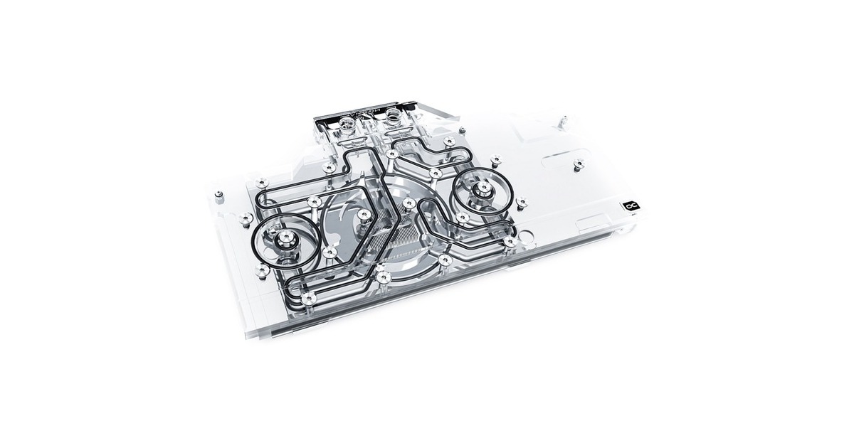Alphacool Eisblock Aurora Acryl GPX-A Radeon RX 6800XT/6900XT MERC 319, Wasserkühlung(transparent/silber, mit Backplate)