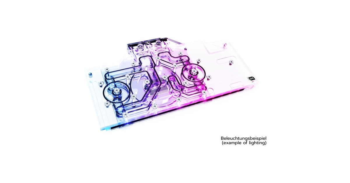 Alphacool Eisblock Aurora Acryl GPX-A Radeon RX 6800XT/6900XT MERC 319, Wasserkühlung(transparent/silber, mit Backplate)