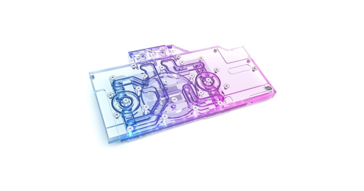 Alphacool Eisblock Aurora Acryl GPX-A Radeon RX 6800XT Nitro+ mit Backplate, Wasserkühlung(transparent/silber)