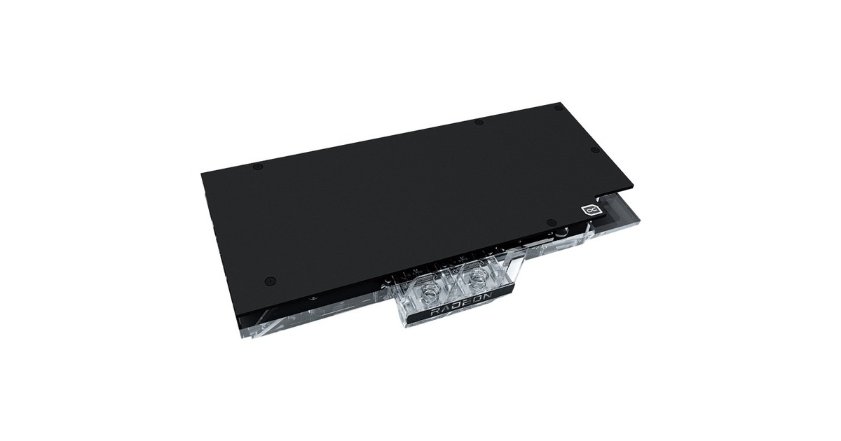 Alphacool Eisblock Aurora Acryl GPX-A Radeon RX 6800/6800XT Gaming Trio X mit Backplate, Wasserkühlung(transparent/silber)