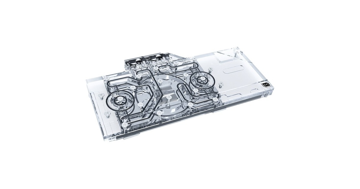 Alphacool Eisblock Aurora Acryl GPX-A Radeon RX 6800/6800XT Reference mit Backplate, Wasserkühlung(transparent/silber)