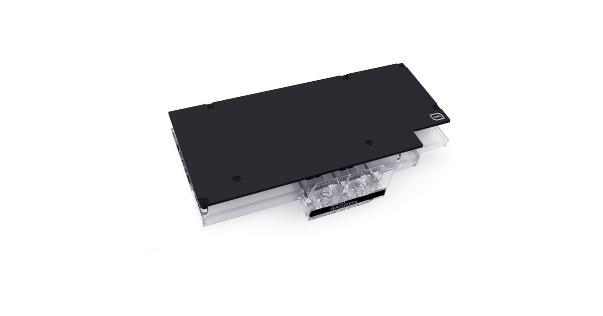 Alphacool Eisblock Aurora Acryl GPX-A Radeon RX 6800 Nitro+, Wasserkühlung(transparent/silber, mit Backplate)
