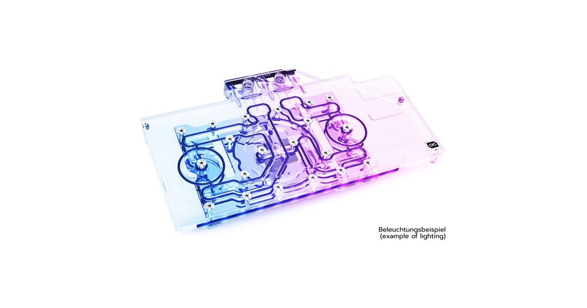 Alphacool Eisblock Aurora Acryl GPX-A Radeon RX 6800 Nitro+, Wasserkühlung(transparent/silber, mit Backplate)