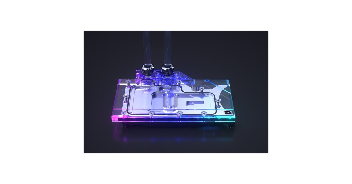 Alphacool Eisblock Aurora Acryl GPX-N RTX 3070TI Founders Edition, Wasserkühlung(transparent/silber, mit Backplate)