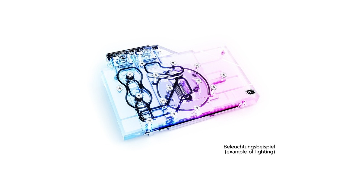 Alphacool Eisblock Aurora Acryl GPX-N RTX 3070 Gaming Twin Edge, Wasserkühlung(transparent/silber, inkl. Backplate)
