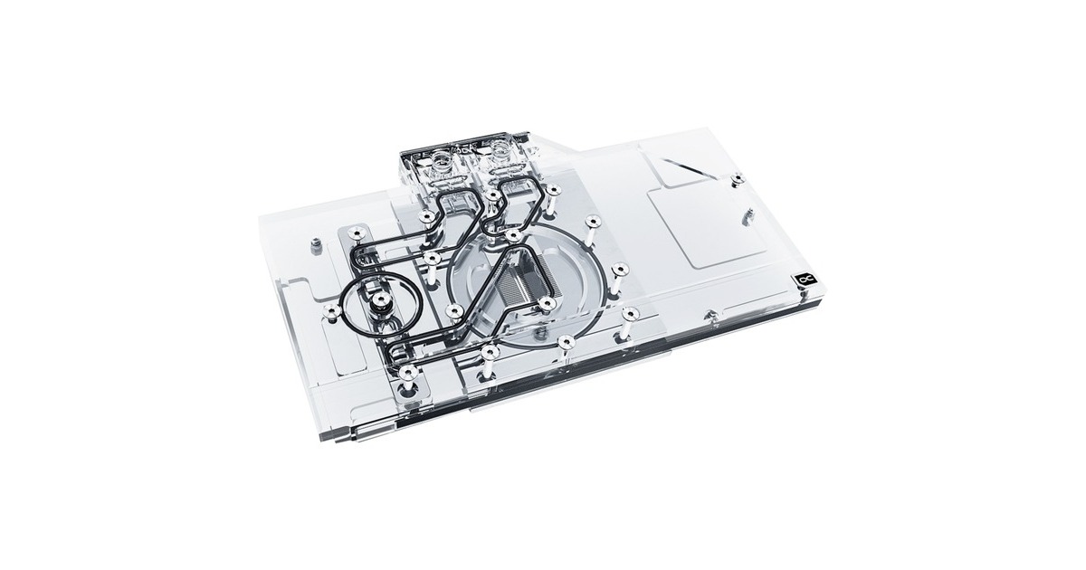 Alphacool Eisblock Aurora Acryl GPX-N RTX 3070 Gaming X Trio mit Backplate, Wasserkühlung(transparent/silber)