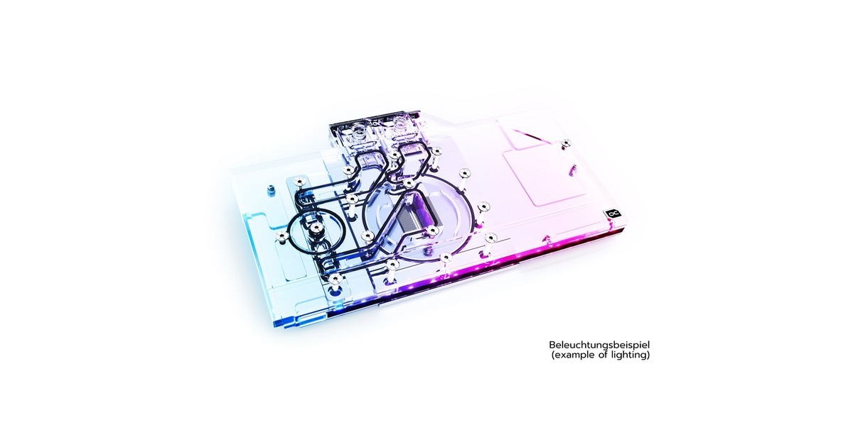 Alphacool Eisblock Aurora Acryl GPX-N RTX 3070 Gaming X Trio mit Backplate, Wasserkühlung(transparent/silber)