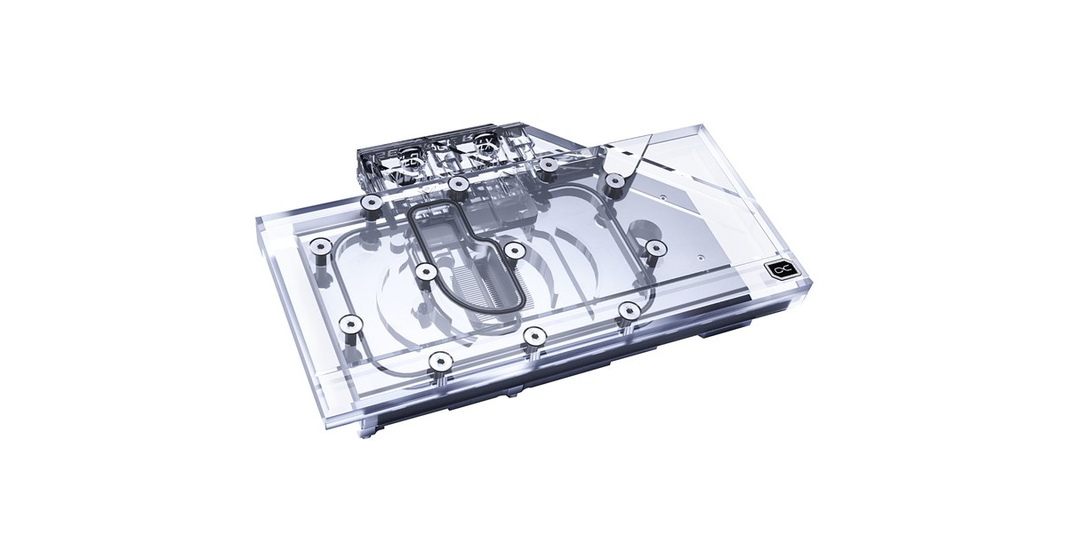 Alphacool Eisblock Aurora Acryl GPX-N RTX 3080 Founders Edition mit Backplate, Wasserkühlung(transparent/silber)