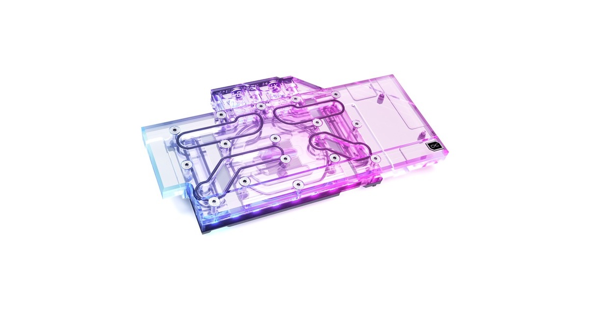 Alphacool Eisblock Aurora Acryl GPX-N RTX 3090/3080 Gaming/Eagle mit Backplate, Wasserkühlung(transparent/silber)