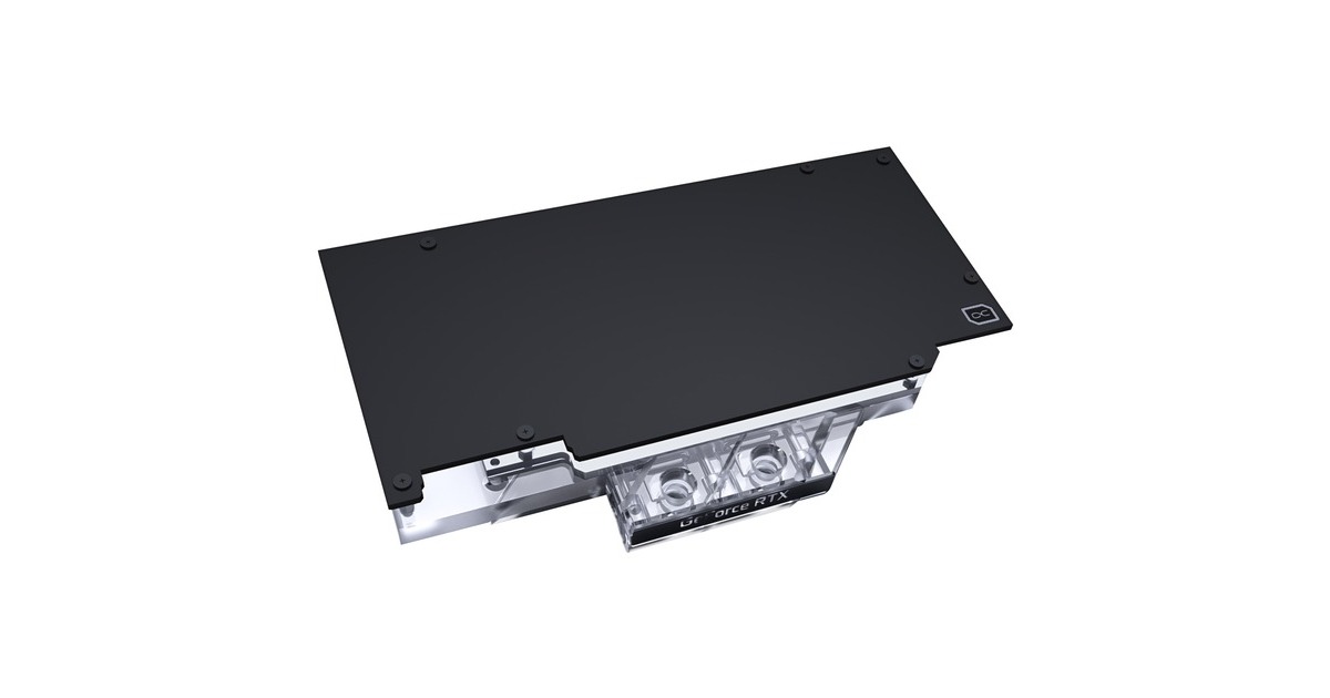 Alphacool Eisblock Aurora Acryl GPX-N RTX 3090/3080 TUF mit Backplate, Wasserkühlung(transparent/silber)