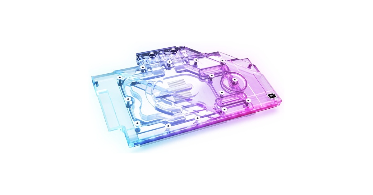 Alphacool Eisblock Aurora Acryl GPX-N RTX 3090/3080 TUF mit Backplate, Wasserkühlung(transparent/silber)