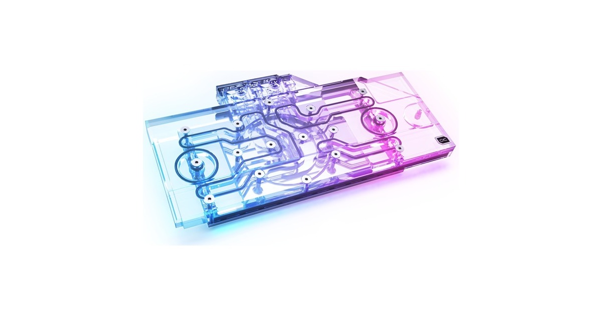 Alphacool Eisblock Aurora Acryl GPX-N RTX 3090/3080 Ventus mit Backplate, Wasserkühlung(transparent/silber)