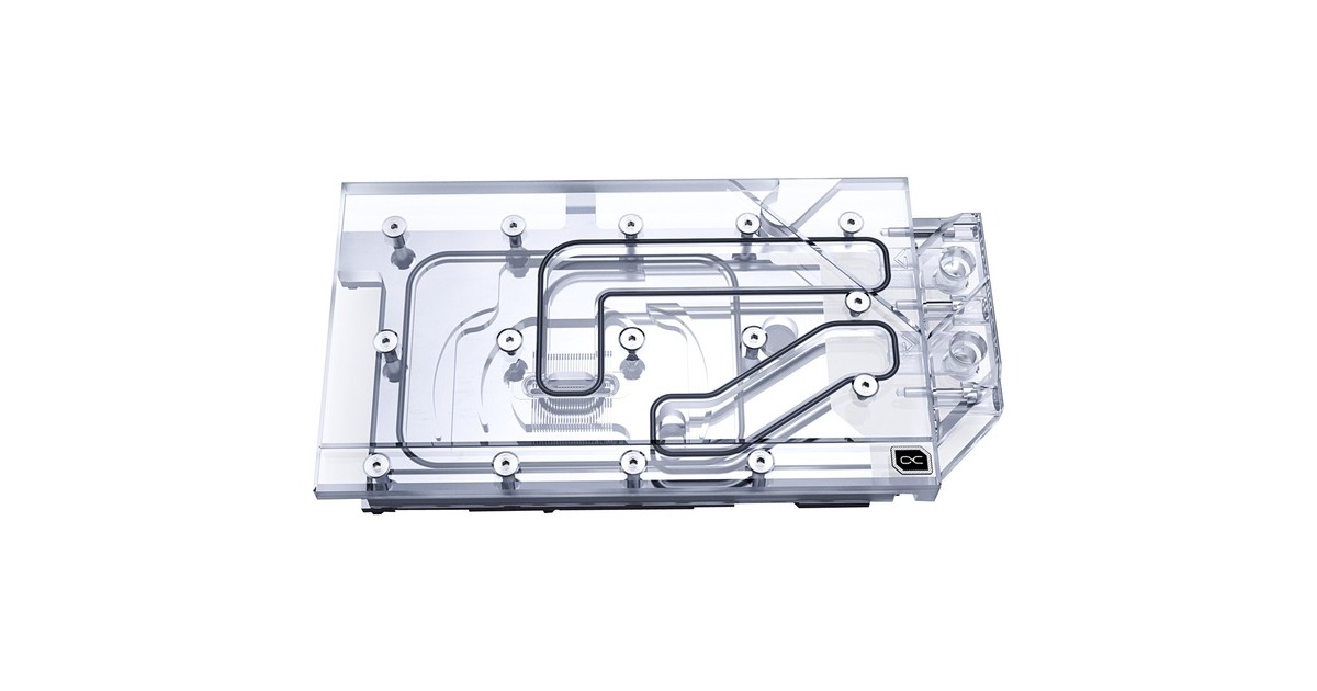Alphacool Eisblock Aurora Acryl GPX-N RTX 3090 Founders Edition mit Backplate, Wasserkühlung(transparent/silber)