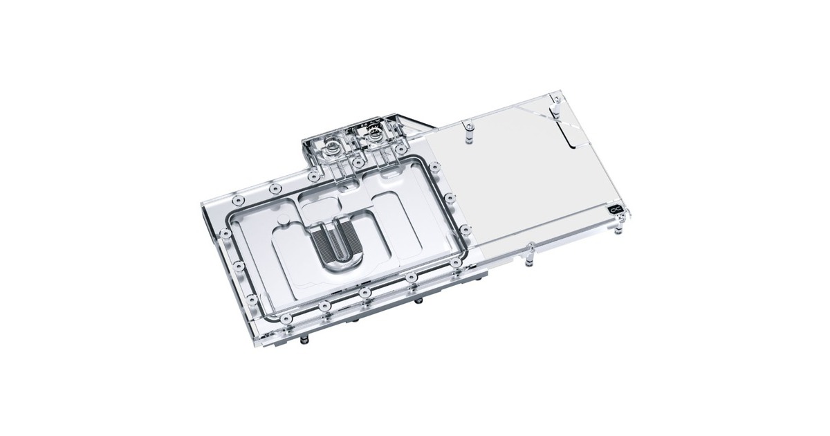 Alphacool Eisblock Aurora Acryl GPX-N RTX 3090 TI FTW3 Ultra mit Backplate, Wasserkühlung(transparent/silber)