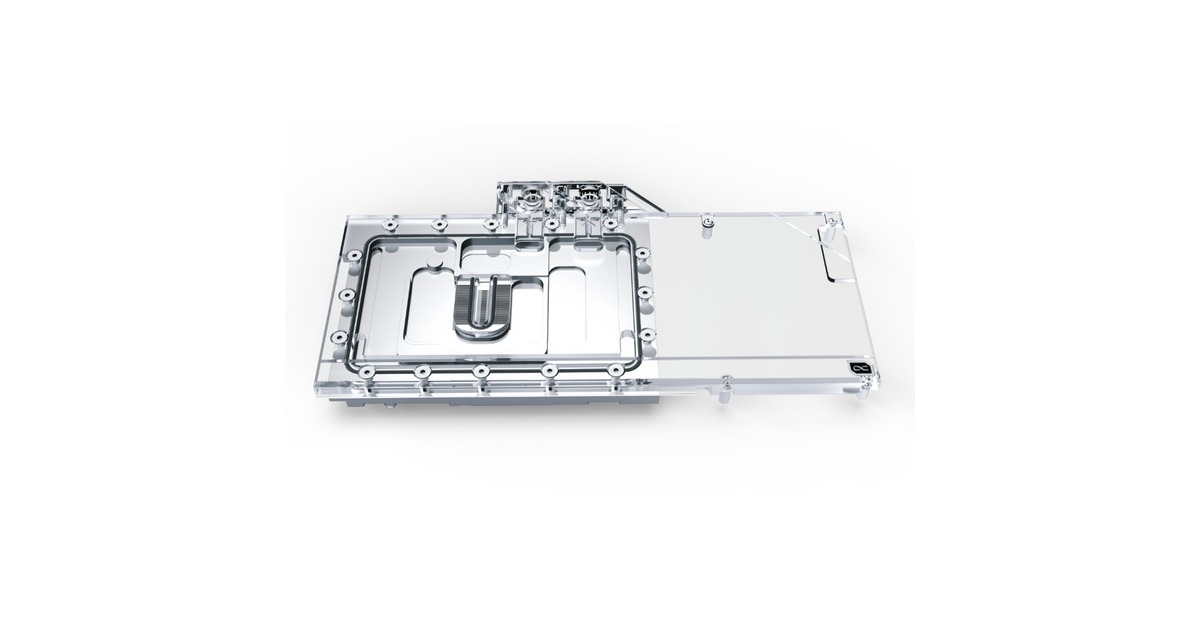Alphacool Eisblock Aurora Acryl GPX-N RTX 3090 TI FTW3 Ultra mit Backplate, Wasserkühlung(transparent/silber)