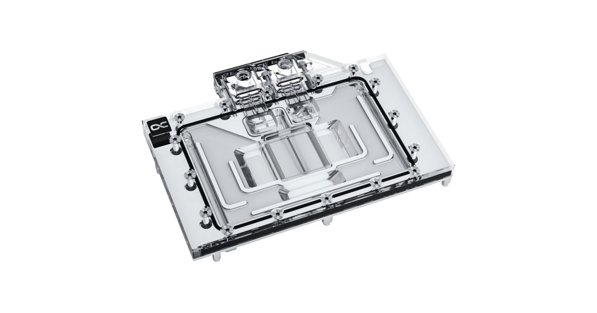 Alphacool Eisblock Aurora Acryl GPX-N RTX 4080 Reference Design, Wasserkühlung(transparent/silber, inkl. Backplate)