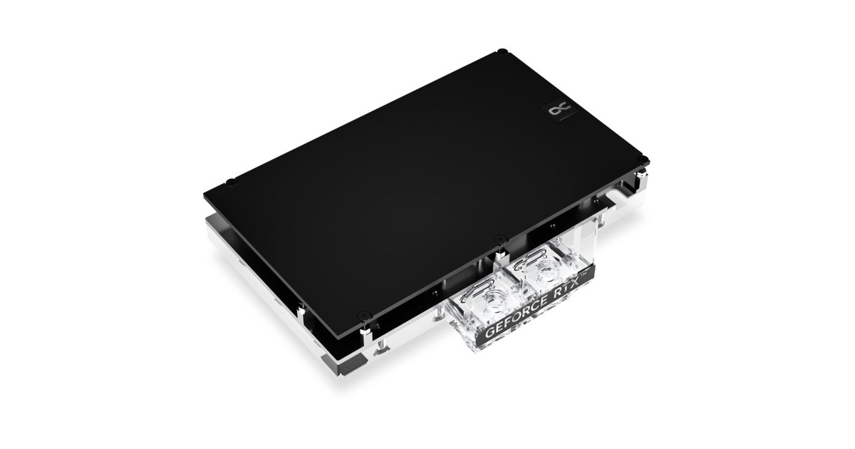 Alphacool Eisblock Aurora Acryl GPX-N RTX 4080 Reference Design, Wasserkühlung(transparent/silber, inkl. Backplate)