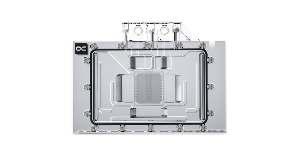 Alphacool Eisblock Aurora Acryl GPX-N RTX 4090 Reference mit Backplate, Wasserkühlung(transparent/silber)