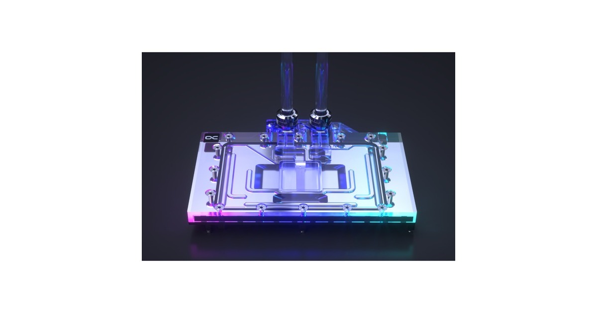 Alphacool Eisblock Aurora Acryl GPX-N RTX 4090 Reference mit Backplate, Wasserkühlung(transparent/silber)