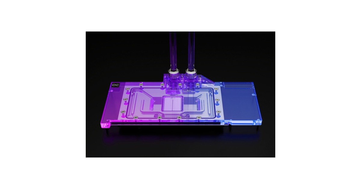 Alphacool Eisblock Aurora Acryl RX 7900XTX/XT Nitro mit Backplate, Wasserkühlung(chrom/transparent)