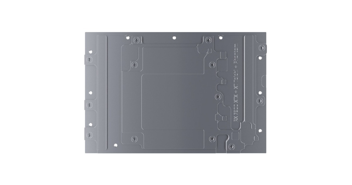 Alphacool Eisblock Aurora Acryl RX 7900XTX/XT Taichi/Phantom mit Backplate, Wasserkühlung(chrom/transparent)