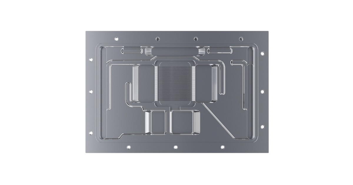 Alphacool Eisblock Aurora Acryl RX 7900XTX/XT Taichi/Phantom mit Backplate, Wasserkühlung(chrom/transparent)