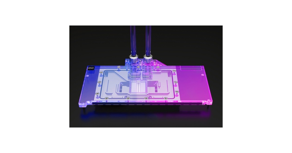 Alphacool Eisblock Aurora Acryl RX 7900XTX/XT Taichi/Phantom mit Backplate, Wasserkühlung(chrom/transparent)