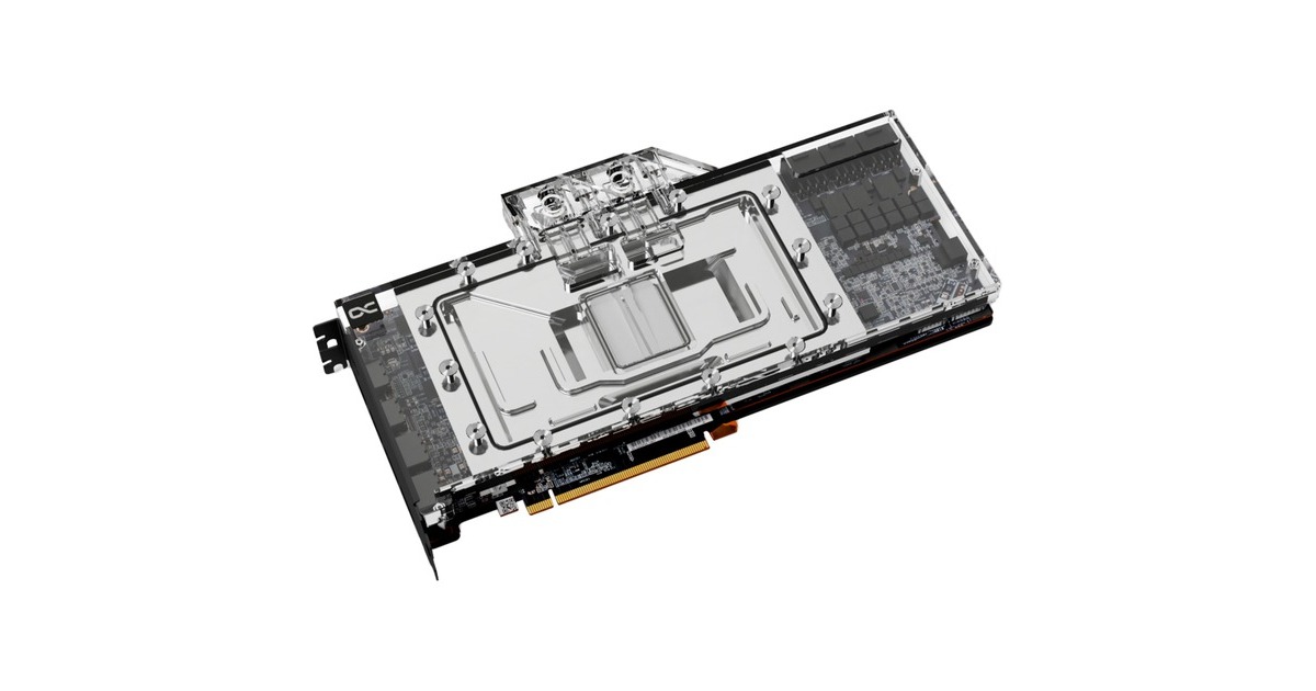 Alphacool Eisblock Aurora Acryl RX 7900XTX/XT Toxic mit Backplate, Wasserkühlung(chrom/transparent)