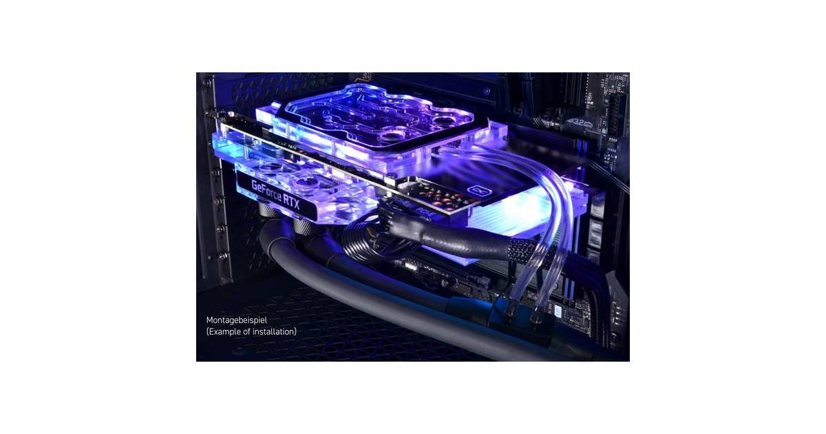 Alphacool Eisblock Aurora GPX-N Acryl Active Backplate 3090/3080 Reference