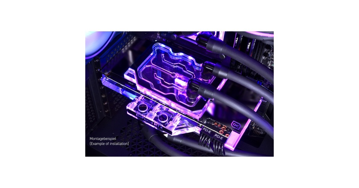 Alphacool Eisblock Aurora GPX-N Acryl Active Backplate 3090/3080 Ventus