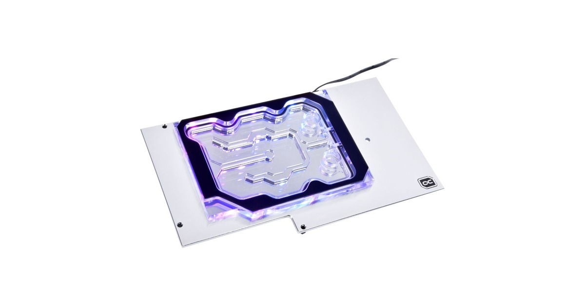 Alphacool Eisblock Aurora GPX-N Acryl Active Backplate 3090 TI Founders Edition(silber)