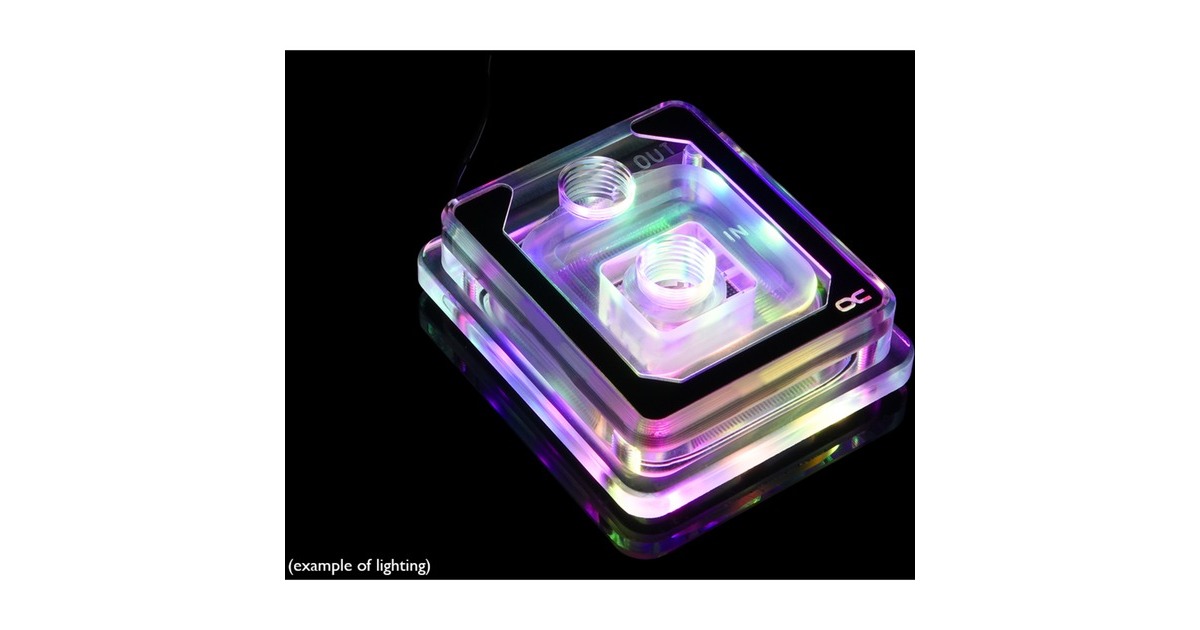 Alphacool Eisblock Aurora XP³ Light - Acryl, CPU-Kühler(transparent)