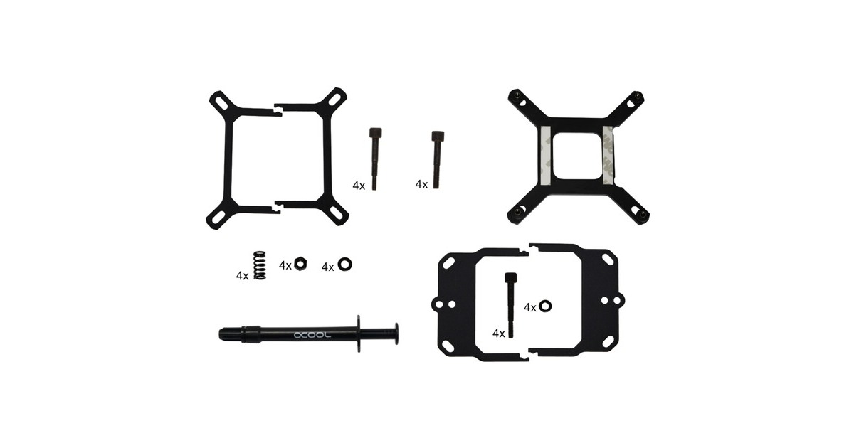 Alphacool Eisblock XPX 1U - Black Acetal Version, CPU-Kühler(schwarz)