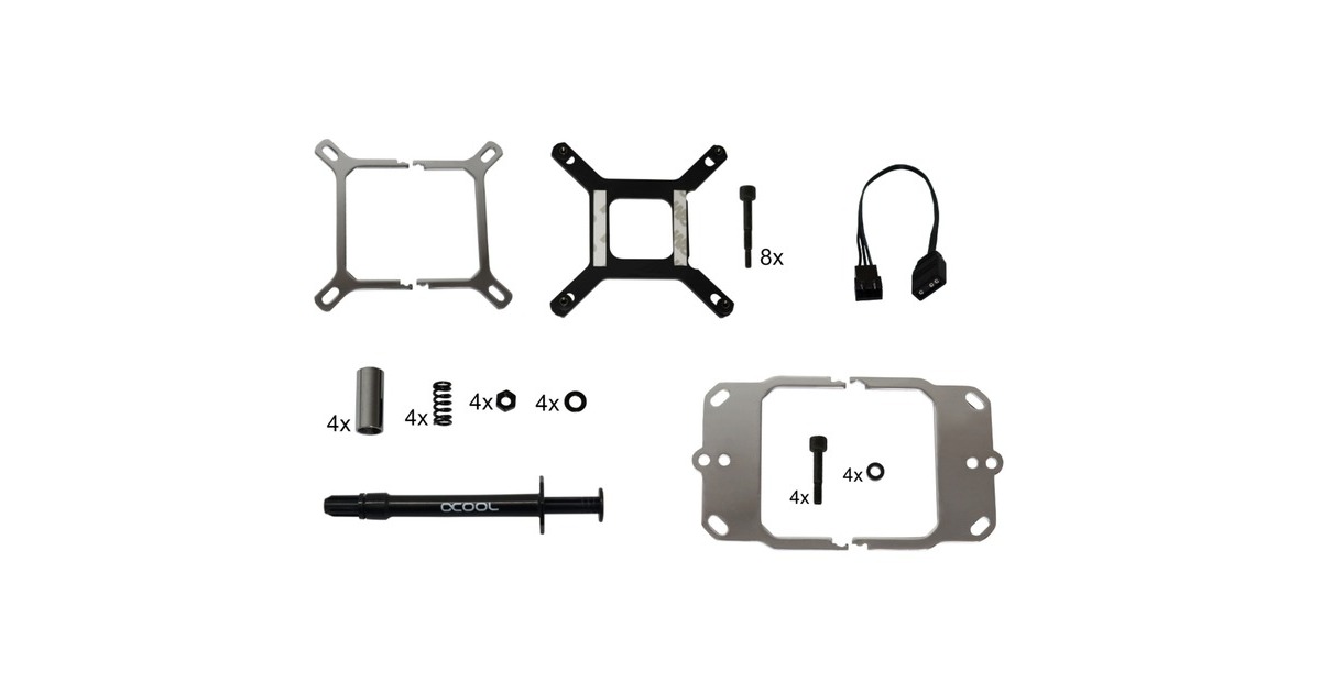 Alphacool Eisblock XPX Aurora Acryl Black, CPU-Kühler(schwarz/transparent)