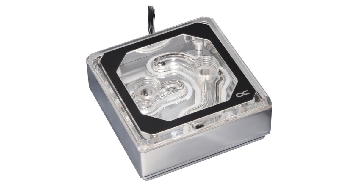 Alphacool Eisblock XPX Aurora Edge Acryl Chrome , CPU-Kühler(transparent/chrom)