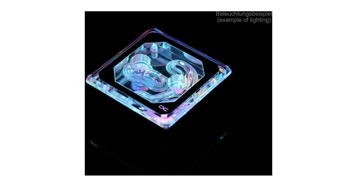 Alphacool Eisblock XPX Aurora Edge Acryl Chrome , CPU-Kühler(transparent/chrom)