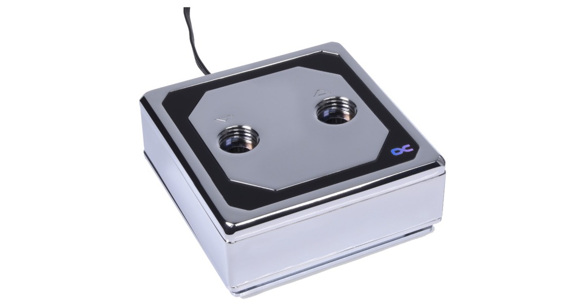 Alphacool Eisblock XPX Aurora Edge - Full Brass Chrome Digital RGB, CPU-Kühler(chrom)