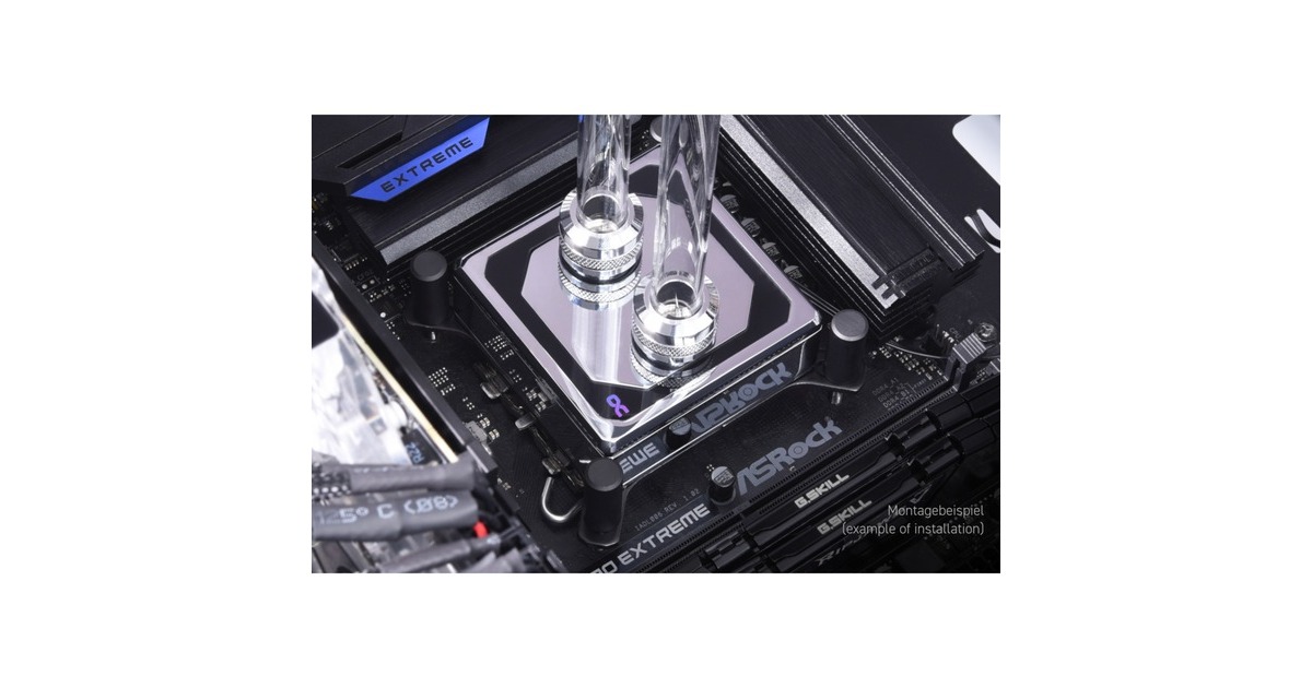 Alphacool Eisblock XPX Aurora Edge - Full Brass Chrome Digital RGB, CPU-Kühler(chrom)