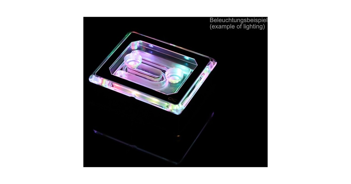 Alphacool Eisblock XPX Aurora PRO Acryl Black, CPU-Kühler(schwarz/transparent)