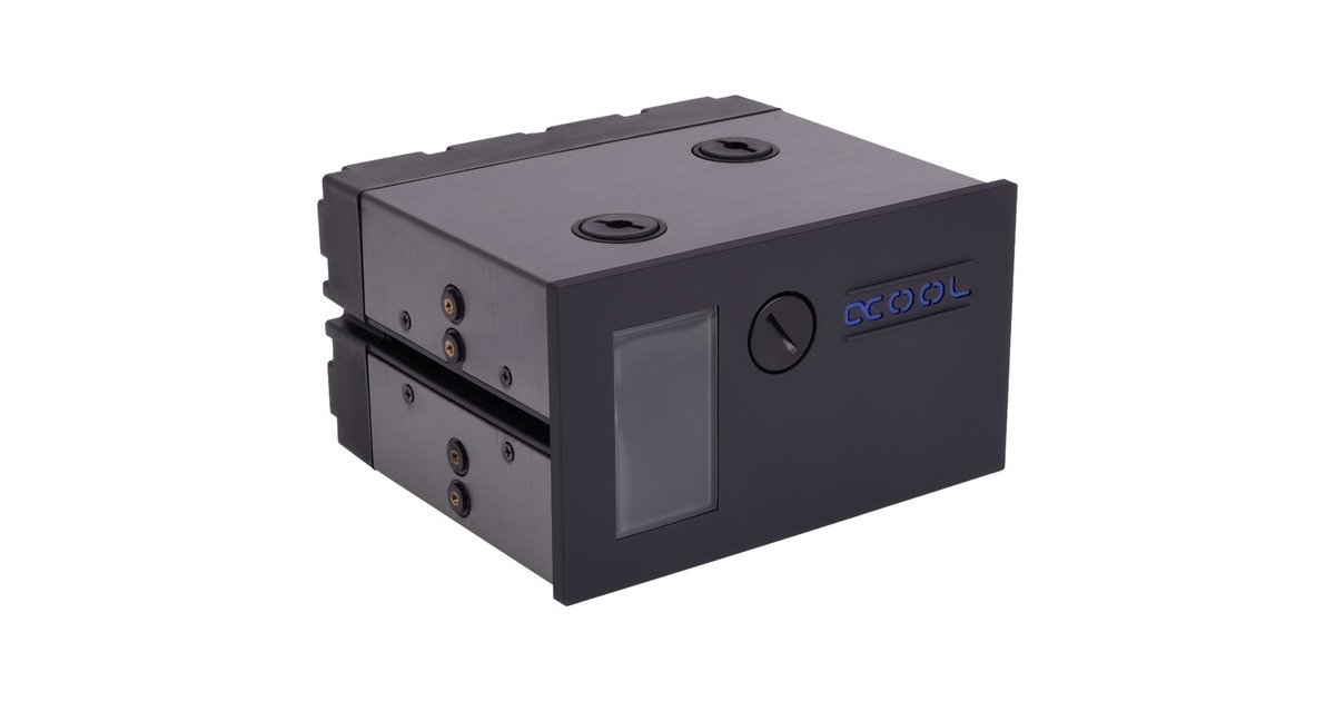 Alphacool Eisfach, Ausgleichsbehälter(schwarz, Single Laing D5)