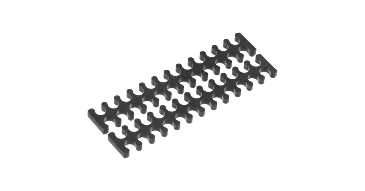 Alphacool Eiskamm X24 - 3mm, Kabelführung(schwarz, 2 Stück)