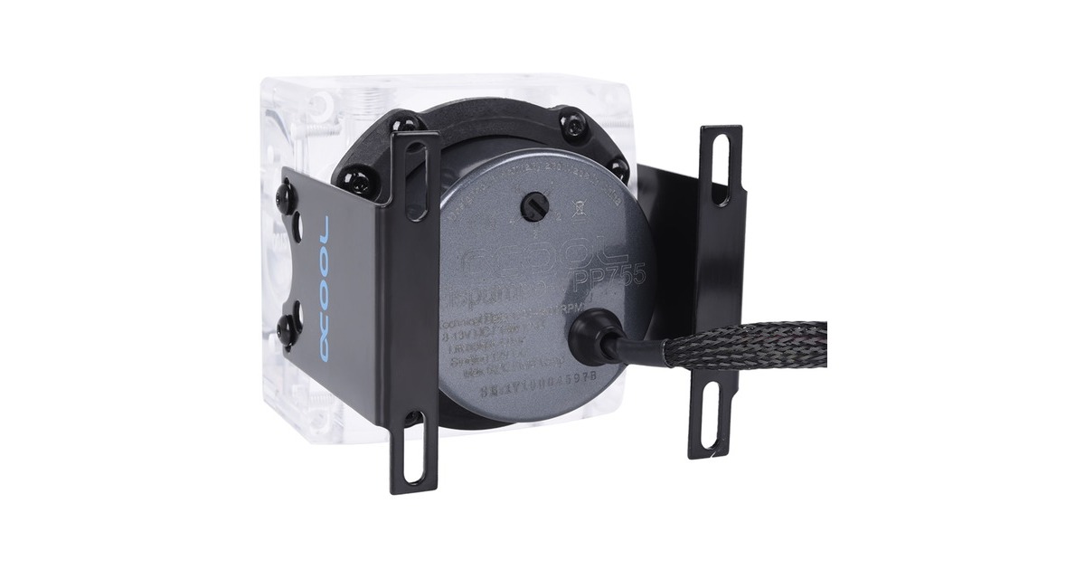 Alphacool Eispumpe VPP755 - G1/4 IG inkl. Eisdecke D5 - Acryl V.3(schwarz/transparent)