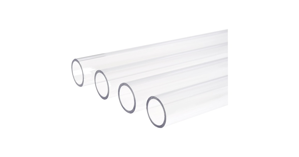 Alphacool Eisrohr 16/13mm PETG HardTube 60cm(transparent, 4er Set)
