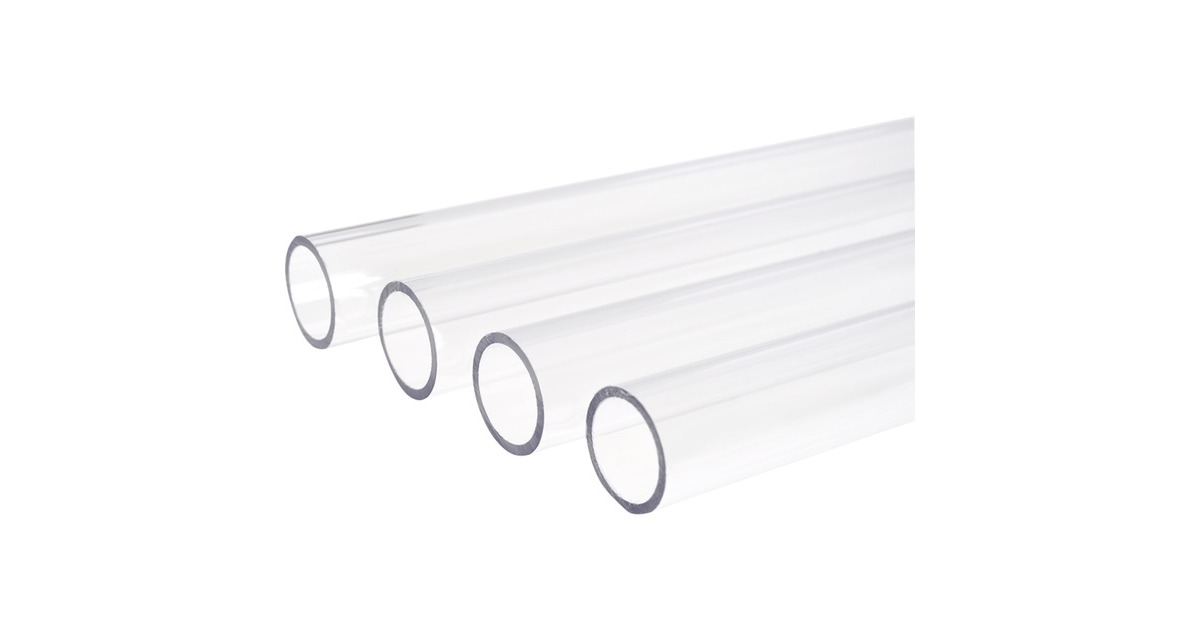 Alphacool Eisrohr 16/13mm PETG HardTube 80cm(transparent, 4er Set)