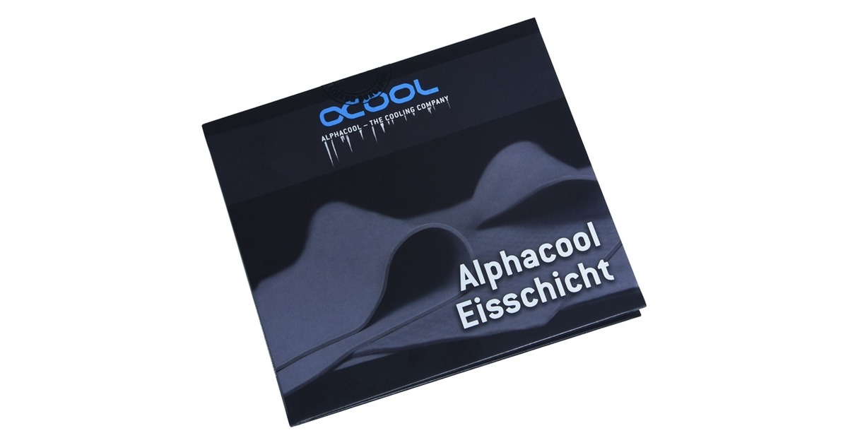 Alphacool Eisschicht Ultra Soft Wärmeleitpad 3W/mk 100x100x1mm, Wärmeleitpads(weiß)
